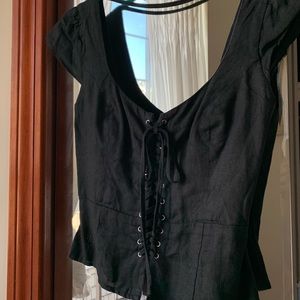 Reformation Linen Corset